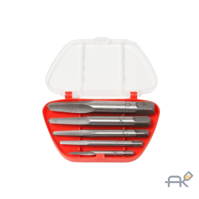 Набор экстракторов резьбы HSS 4241.5пр.(М3-М25). в пластиковом футляре (F-63005C (New))